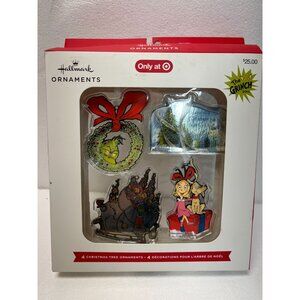 Hallmark The Grinch 4-Piece Ornament Set With Box Exclusive to Target